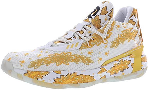 Adidas Dame 7 White & Gold Volleyball Shoes