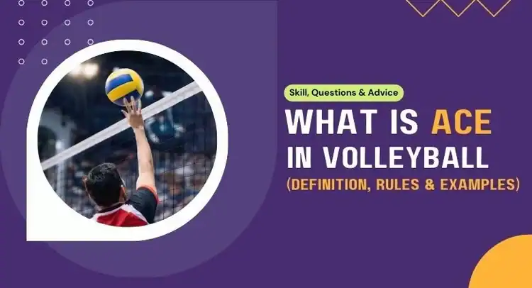 volleyball player performing an ace serve during a match